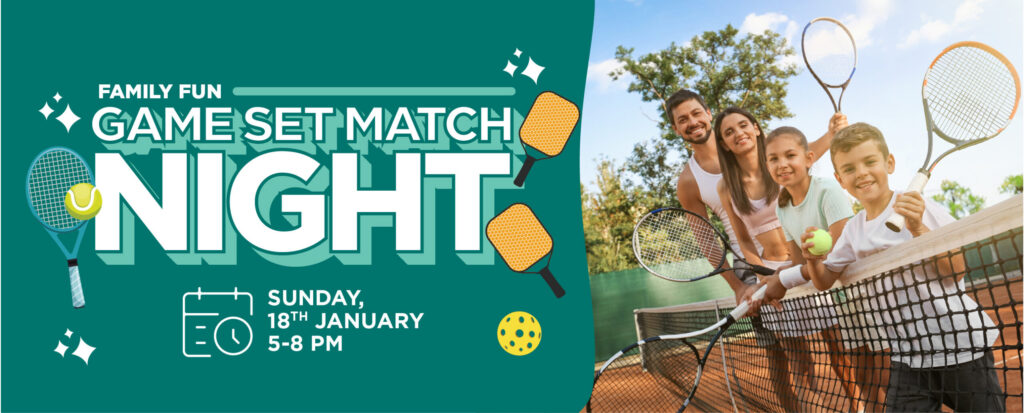 Game Set Match fun family-friendly tennis & pickleball event